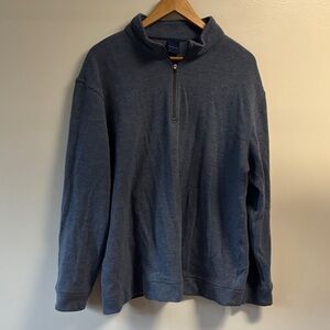 Dunning wool blend men’s 1/4 zip sweater sz xxl